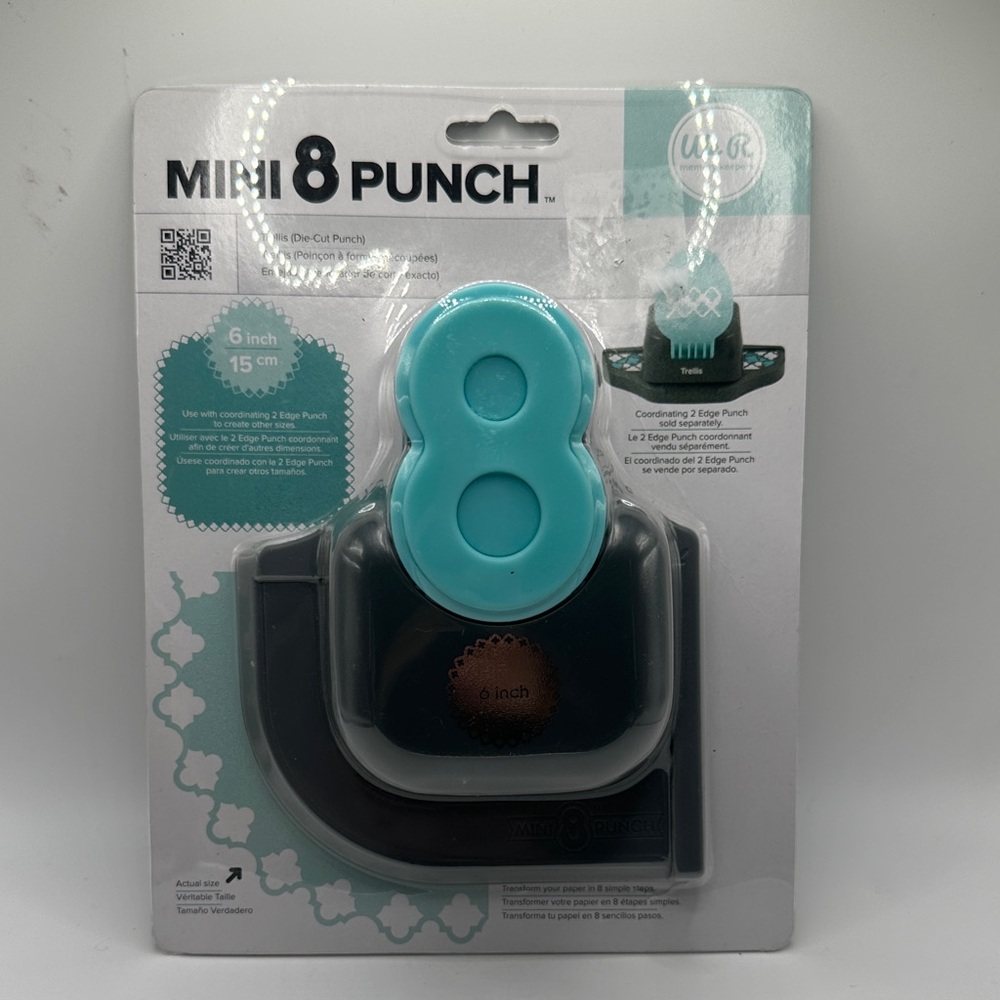 We R Memory Keepers Mini 8 Punch - Blue and Black